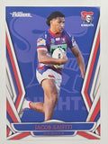 NRL 2023 Traders Titanium Base Card #078 Jacob Saifiti Newcastle Knights