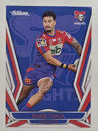 NRL 2023 Traders Titanium Base Card #079 Enari Tuala Newcastle Knights