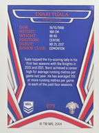 NRL 2023 Traders Titanium Base Card #079 Enari Tuala Newcastle Knights