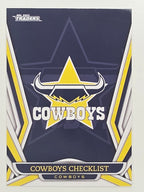 NRL 2023 Traders Titanium Base Card #081 Cowboys Checklist North Queensland Cowboys