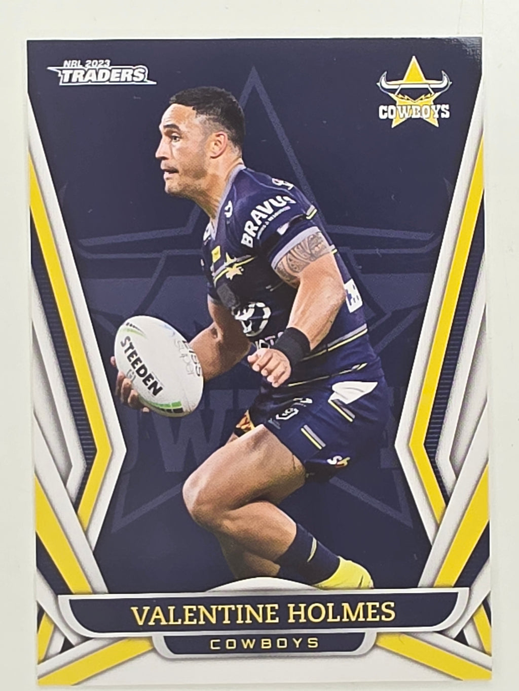 NRL 2023 Traders Titanium Base Card #085 Valentine Holmes North Queensland Cowboys