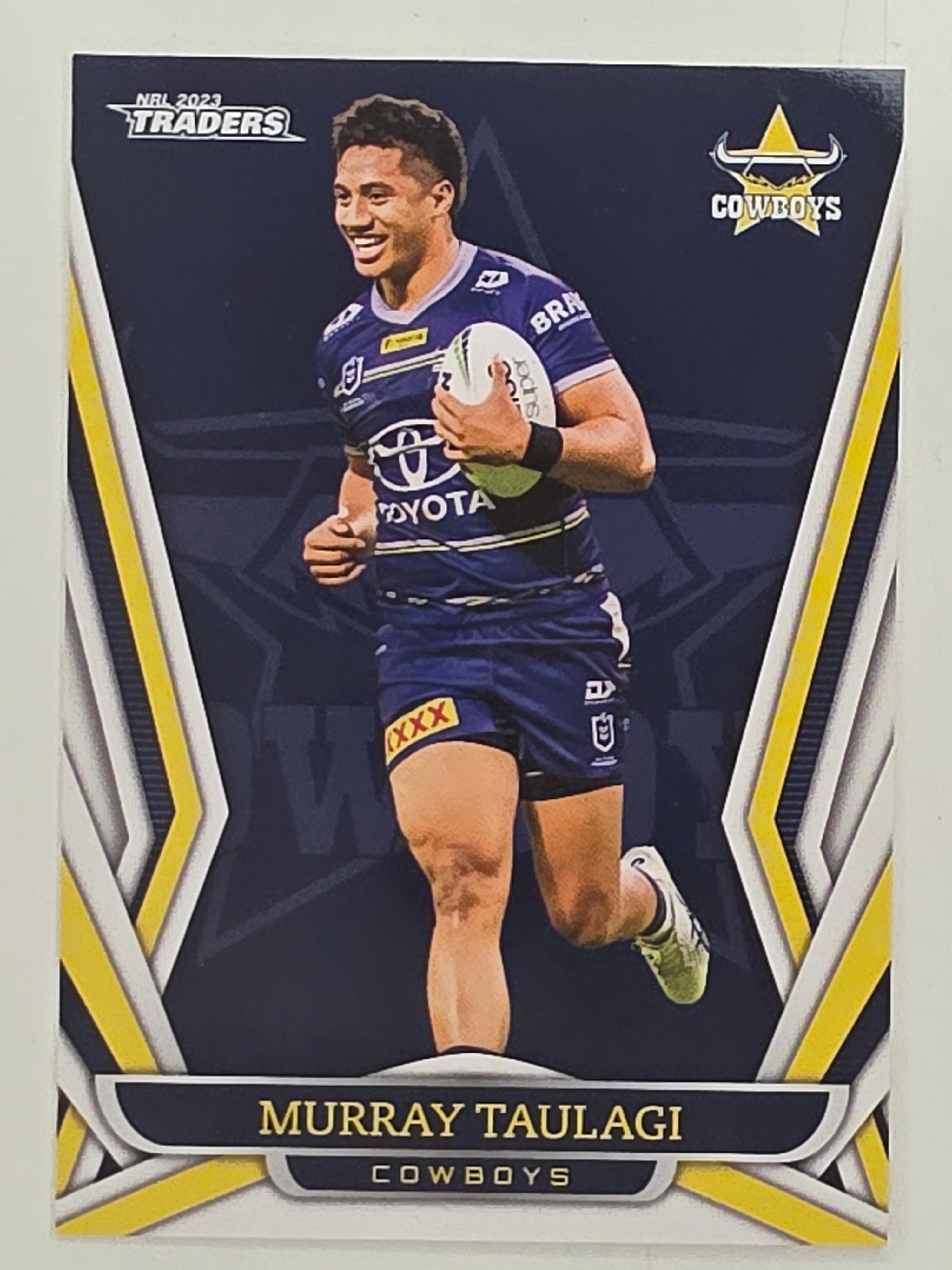NRL 2023 Traders Titanium Base Card #088 Murray Taulagi North Queensland Cowboys
