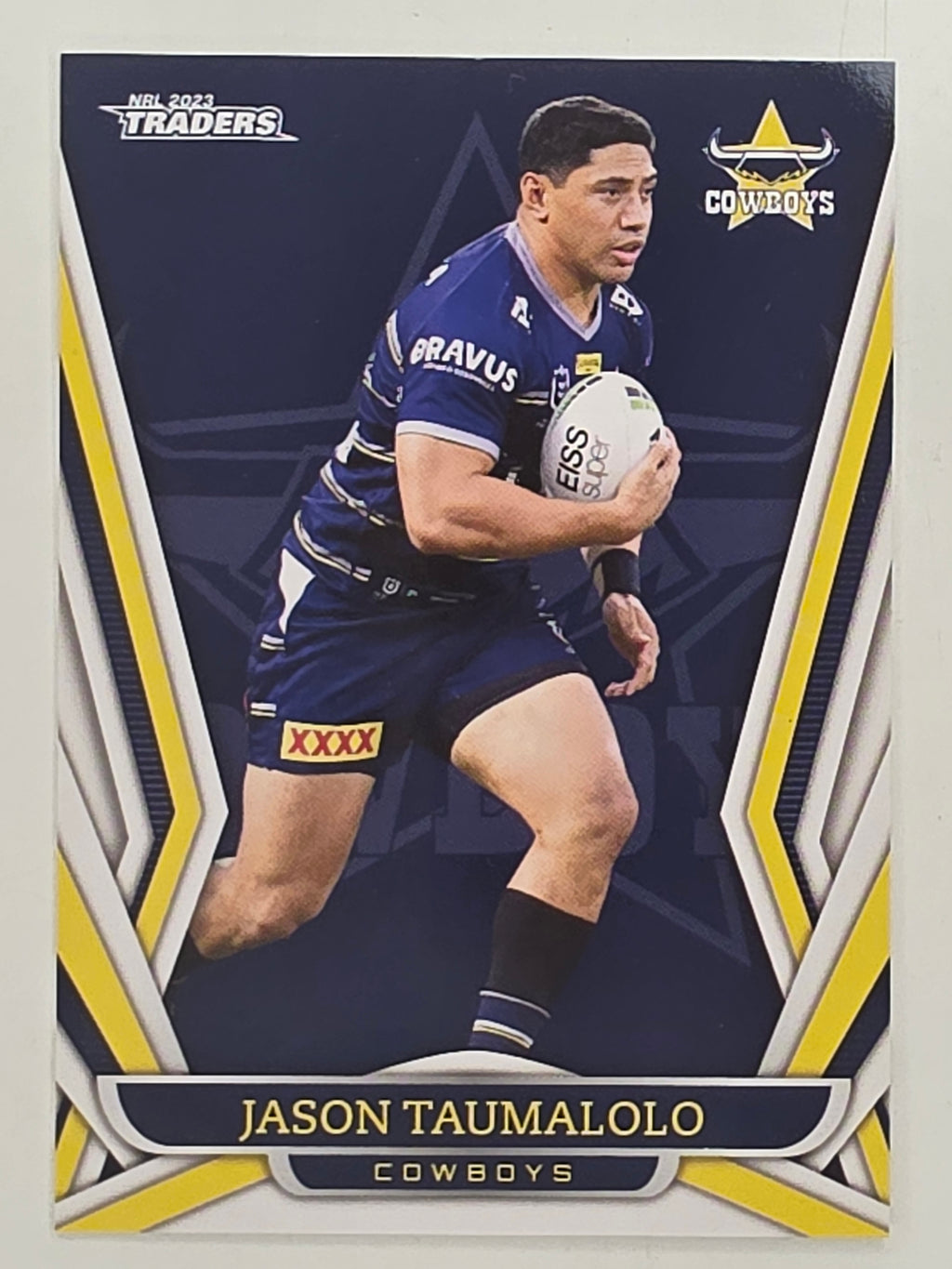 NRL 2023 Traders Titanium Base Card #089 Jason Taumalolo North Queensland Cowboys