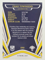 NRL 2023 Traders Titanium Base Card #090 Chad Townsend North Queensland Cowboys