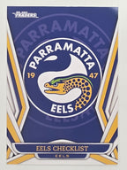 NRL 2023 Traders Titanium Base Card #091 Eels Checklist Parramatta Eels
