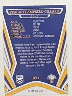 NRL 2023 Traders Titanium Base Card #093 Reagan Campbell-Gillard Parramatta Eels