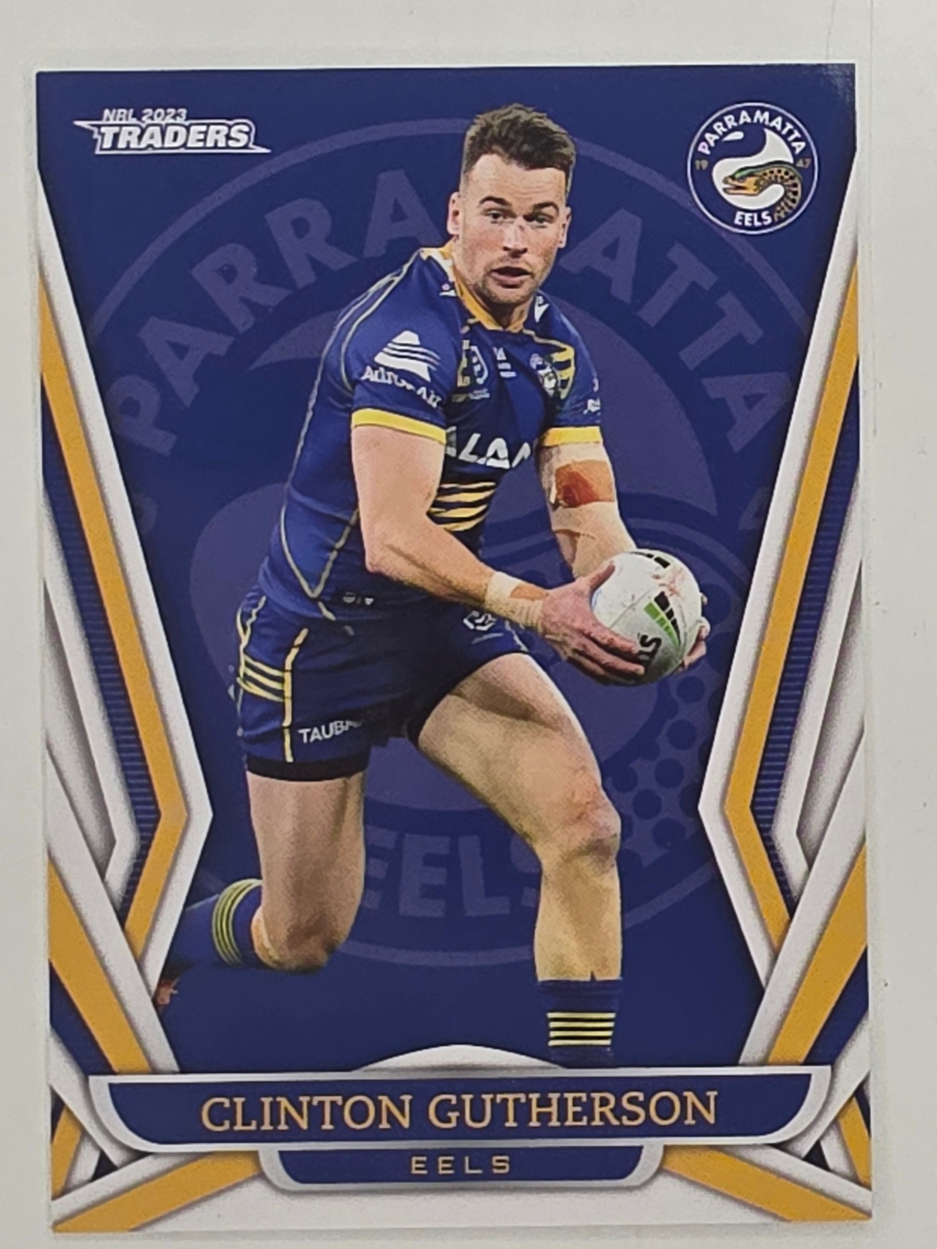NRL 2023 Traders Titanium Base Card #094 Clinton Gutherson Parramatta Eels