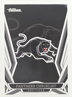 NRL 2023 Traders Titanium Base Card #101 Panthers Checklist Penrith Panthers