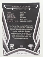 NRL 2023 Traders Titanium Base Card #102 Nathan Cleary Penrith Panthers
