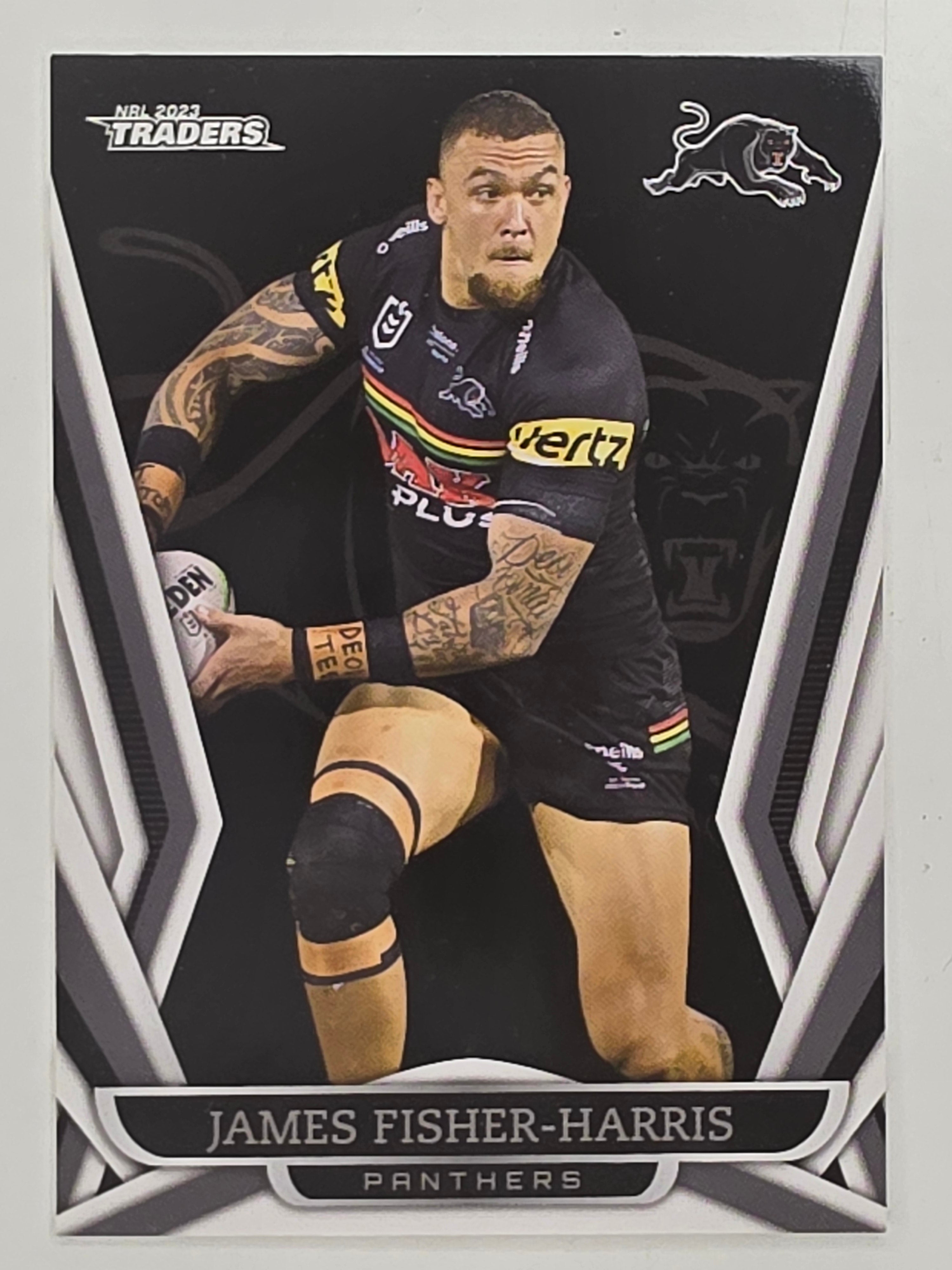 NRL 2023 Traders Titanium Base Card #105 James Fisher-Harris Penrith Panthers
