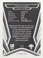NRL 2023 Traders Titanium Base Card #108 Taylan May Penrith Panthers
