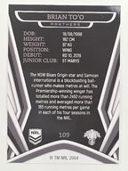 NRL 2023 Traders Titanium Base Card #109 Brian To’o Penrith Panthers