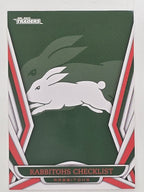 NRL 2023 Traders Titanium Base Card #111 Rabbitohs Checklist South Sydney Rabbitohs