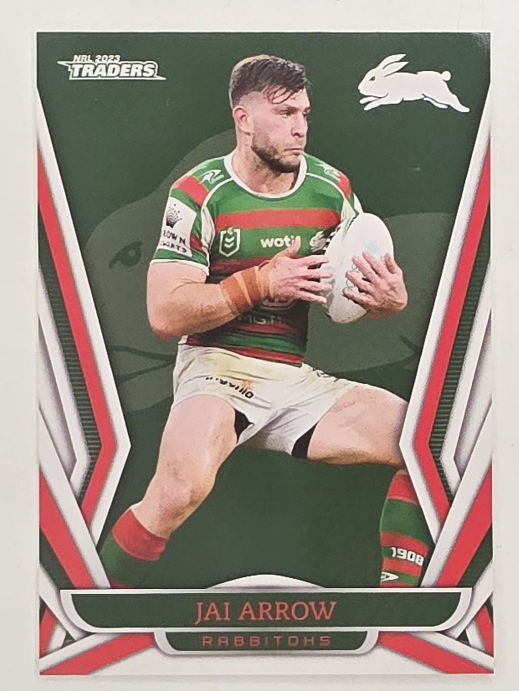 NRL 2023 Traders Titanium Base Card #112 Jai Arrow South Sydney Rabbitohs