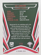 NRL 2023 Traders Titanium Base Card #112 Jai Arrow South Sydney Rabbitohs