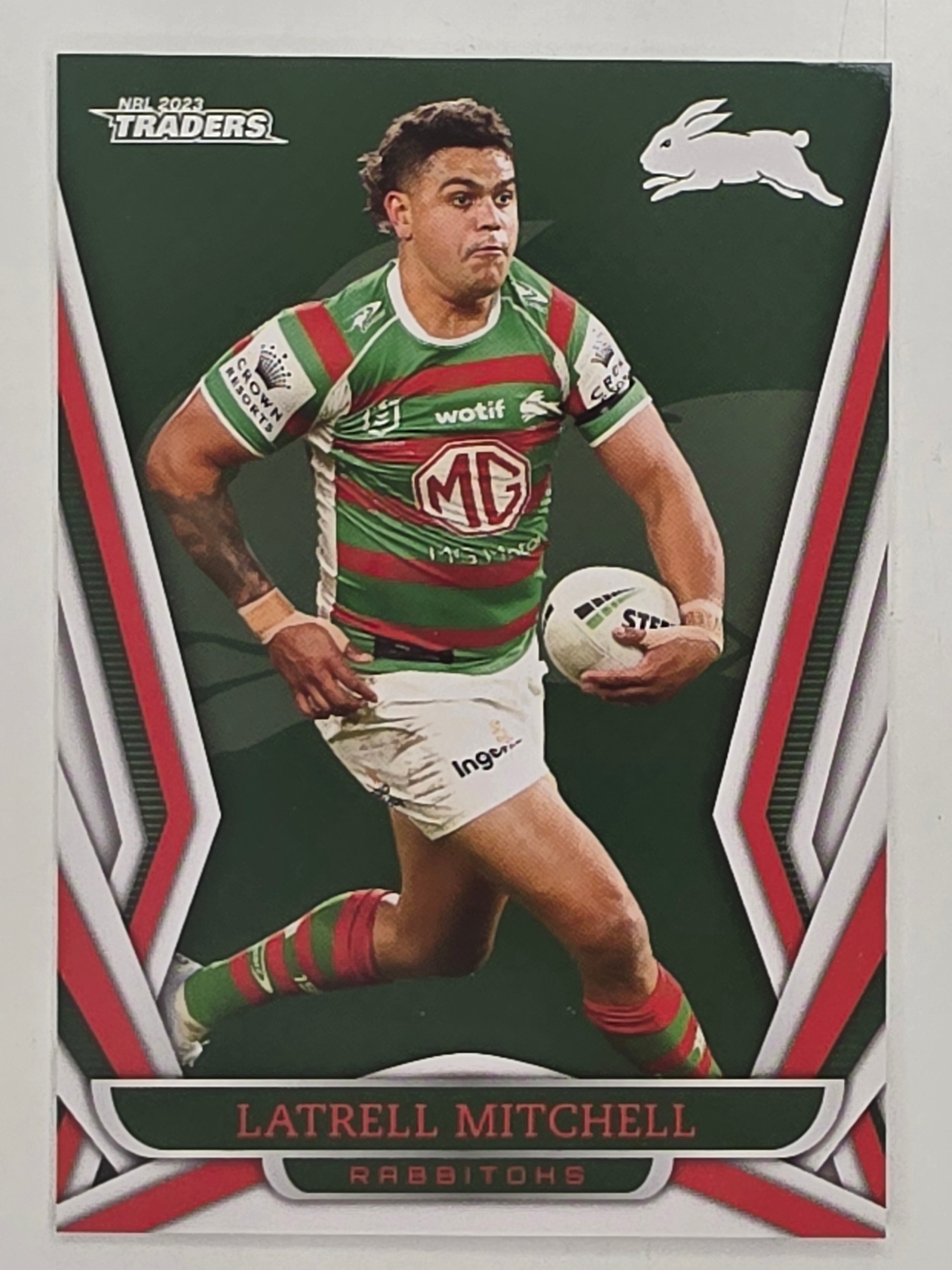 NRL 2023 Traders Titanium Base Card #118 Latrell Mitchell South Sydney Rabbitohs