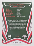 NRL 2023 Traders Titanium Base Card #118 Latrell Mitchell South Sydney Rabbitohs