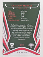 NRL 2023 Traders Titanium Base Card #119 Cameron Murray South Sydney Rabbitohs