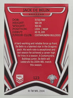 NRL 2023 Traders Titanium Base Card #123 Jack de Belin St George Illawarra Dragons
