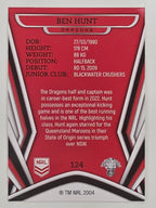 NRL 2023 Traders Titanium Base Card #124 Ben Hunt St George Illawarra Dragons