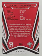 NRL 2023 Traders Titanium Base Card #128 Mikaele Ravalawa St George Illawarra Dragons