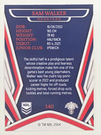 NRL 2023 Traders Titanium Base Card #140 Sam Walker Sydney Roosters