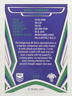 NRL 2023 Traders Titanium Base Card #143 Josh Curran New Zealand Warriors