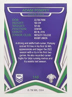 NRL 2023 Traders Titanium Base Card #148 Adam Pompey New Zealand Warriors