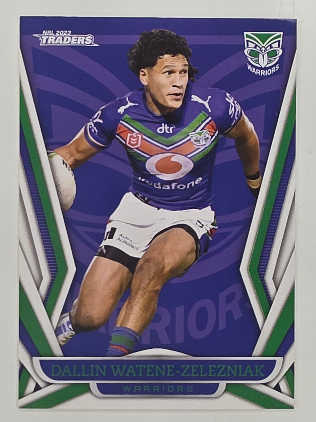 NRL 2023 Traders Titanium Base Card #150 Dallin Watene-Zelezniak New Zealand Warriors