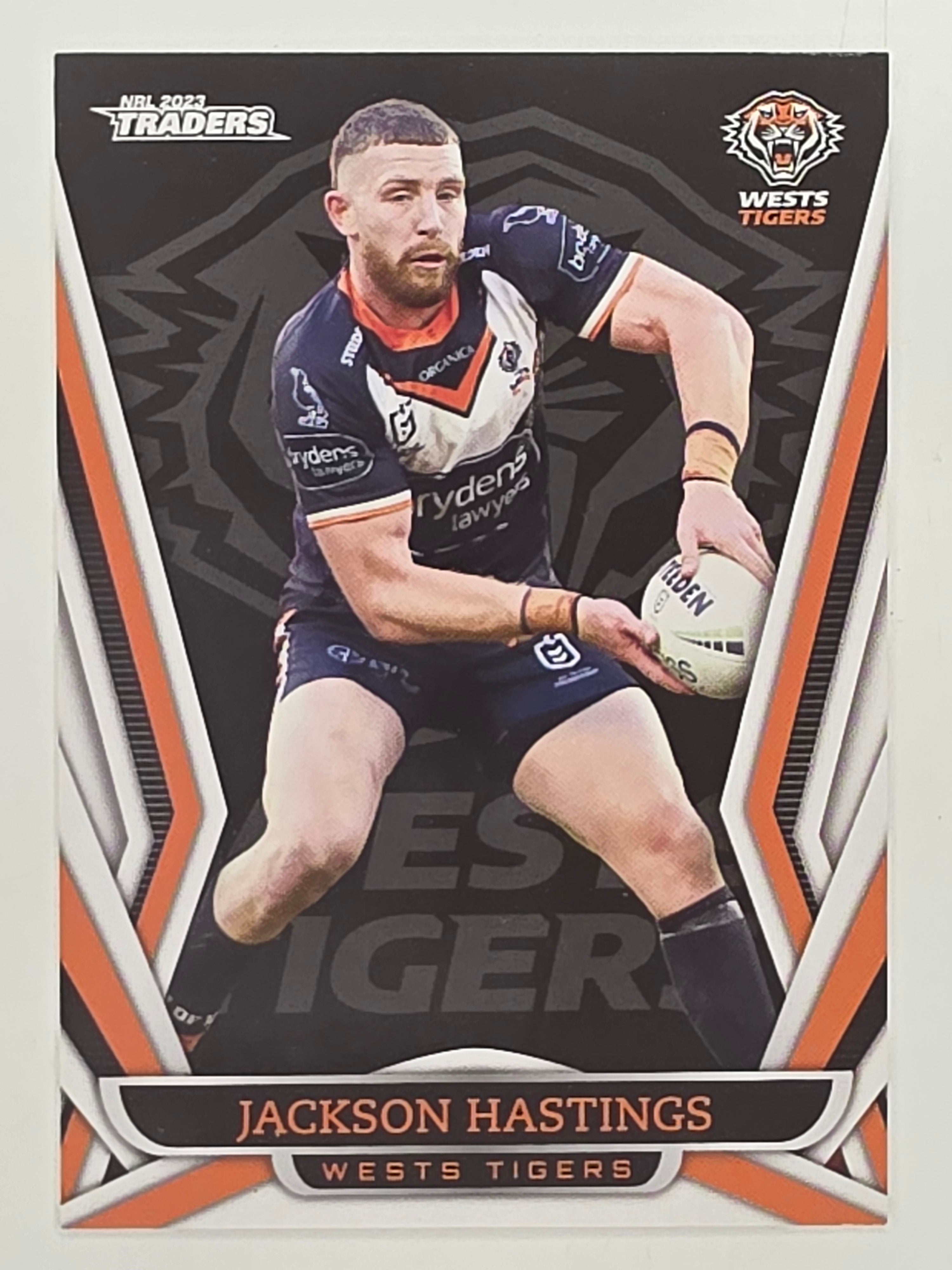 NRL 2023 Traders Titanium Base Card #153 Jackson Hastings Wests Tigers