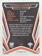 NRL 2023 Traders Titanium Base Card #153 Jackson Hastings Wests Tigers