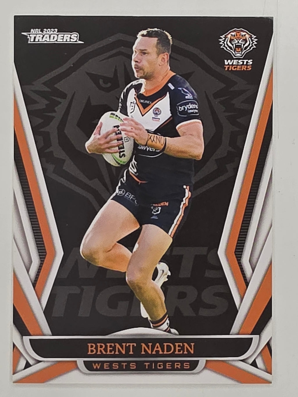 NRL 2023 Traders Titanium Base Card #156 Brent Naden Wests Tigers