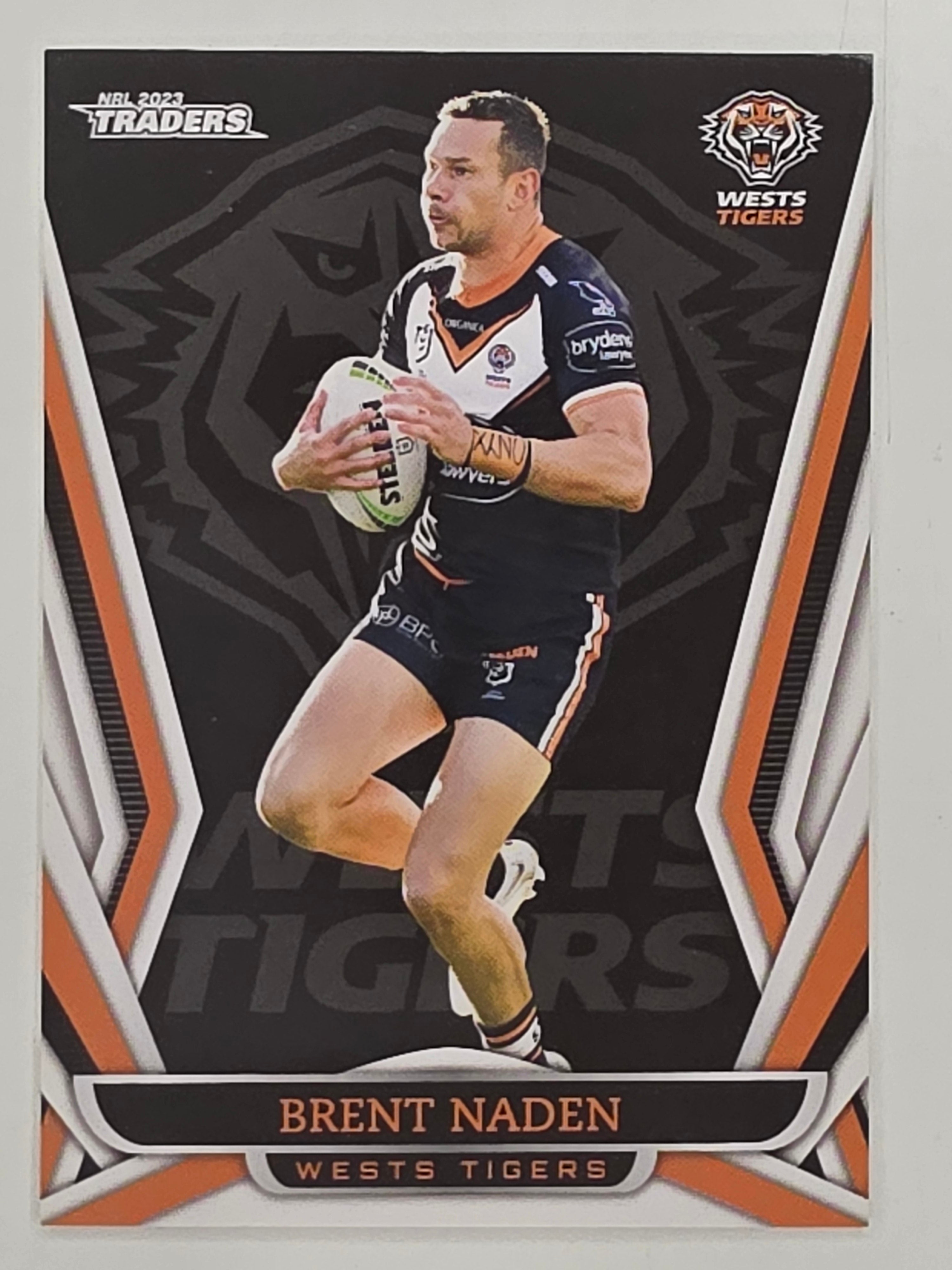 NRL 2023 Traders Titanium Base Card #156 Brent Naden Wests Tigers