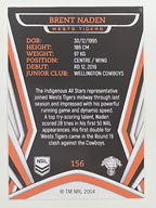 NRL 2023 Traders Titanium Base Card #156 Brent Naden Wests Tigers