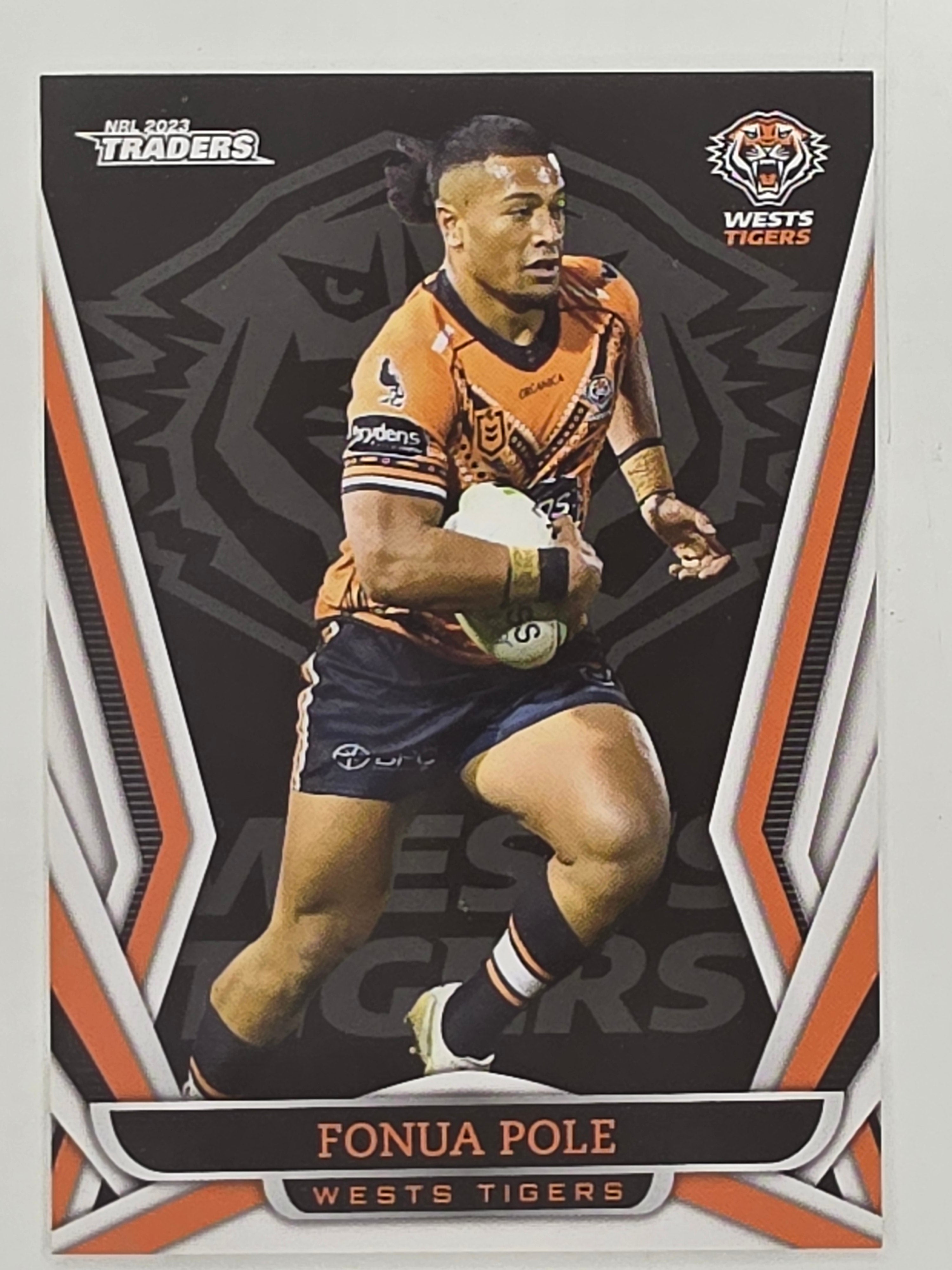 NRL 2023 Traders Titanium Base Card #157 Fonua Pole Wests Tigers