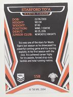 NRL 2023 Traders Titanium Base Card #158 Starford To’a Wests Tigers