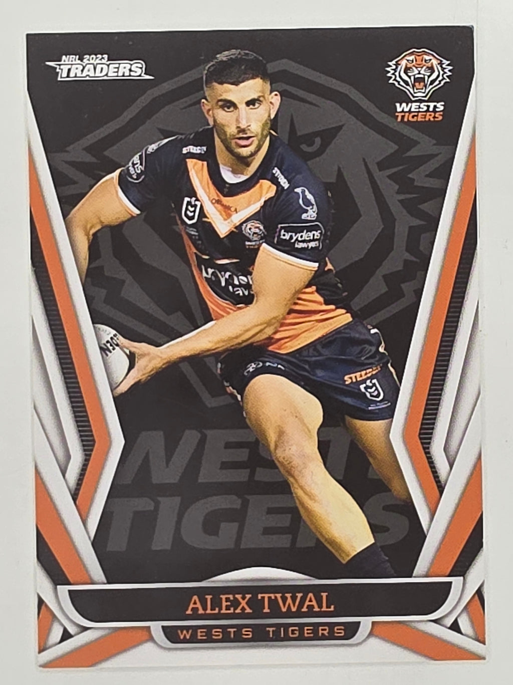 NRL 2023 Traders Titanium Base Card #159 Alex Twal Wests Tigers