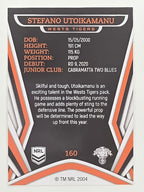 NRL 2023 Traders Titanium Base Card #160 Stefano Utoikamanu Wests Tigers