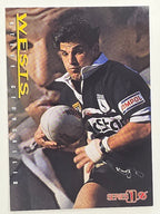 NRL 1996 Dynamic Series 1 Base Card #001 Steve Georgallis Western Suburbs Magpies Magpies
