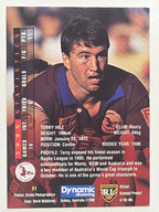 NRL 1996 Dynamic Series 1 Base Card #021 Terry Hill Manly Warringah Sea Eagles