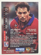 NRL 1996 Dynamic Series 1 Base Card #028 Jamie Ainscough Newcastle Knights