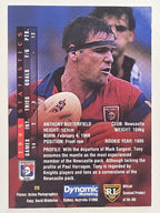 NRL 1996 Dynamic Series 1 Base Card #029 Anthony Butterfield Newcastle Knights