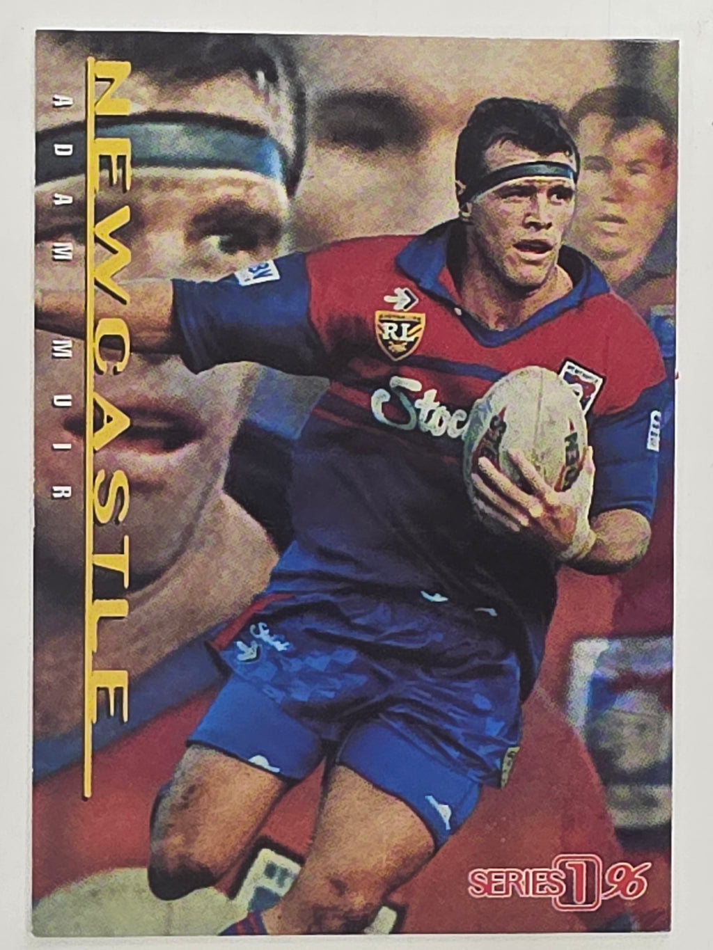 NRL 1996 Dynamic Series 1 Base Card #034 Adam Muir Newcastle Knights