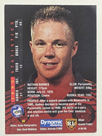 NRL 1996 Dynamic Series 1 Base Card #046 Nathan Barnes Parramatta Eels
