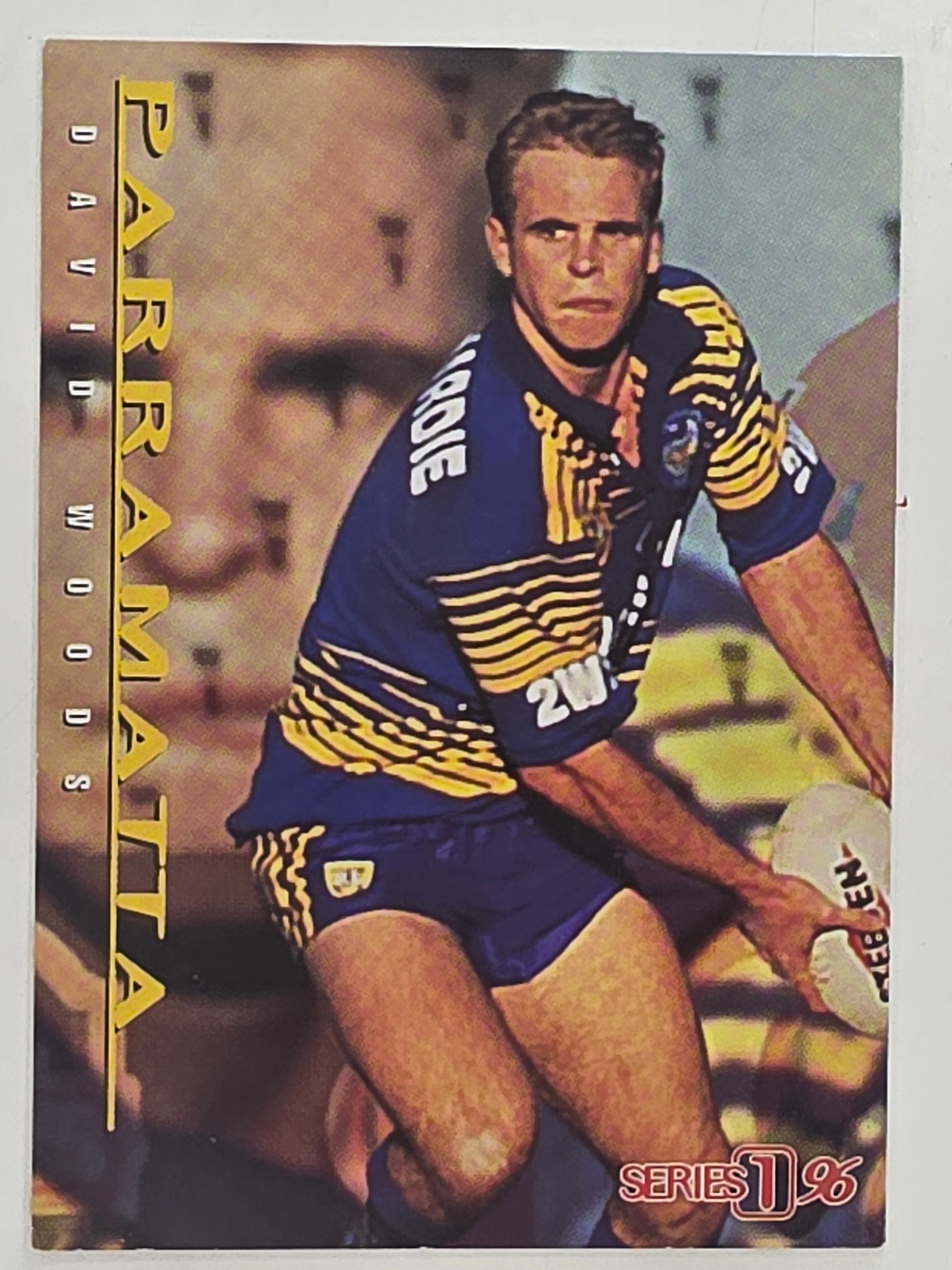 NRL 1996 Dynamic Series 1 Base Card #054 David Wood Parramatta Eels
