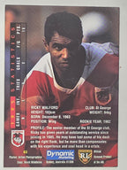 NRL 1996 Dynamic Series 1 Base Card #063 Ricky Walford St George Dragons