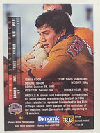 NRL 1996 Dynamic Series 1 Base Card #064 Terry Cook South Queensland Crushers