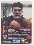 NRL 1996 Dynamic Series 1 Base Card #065 Nigel Gaffey South Queensland Crushers