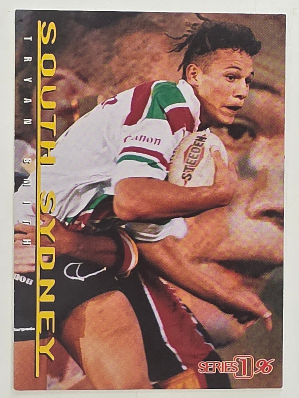 NRL 1996 Dynamic Series 1 Base Card #074 Tyron Smith South Sydney Rabbitohs
