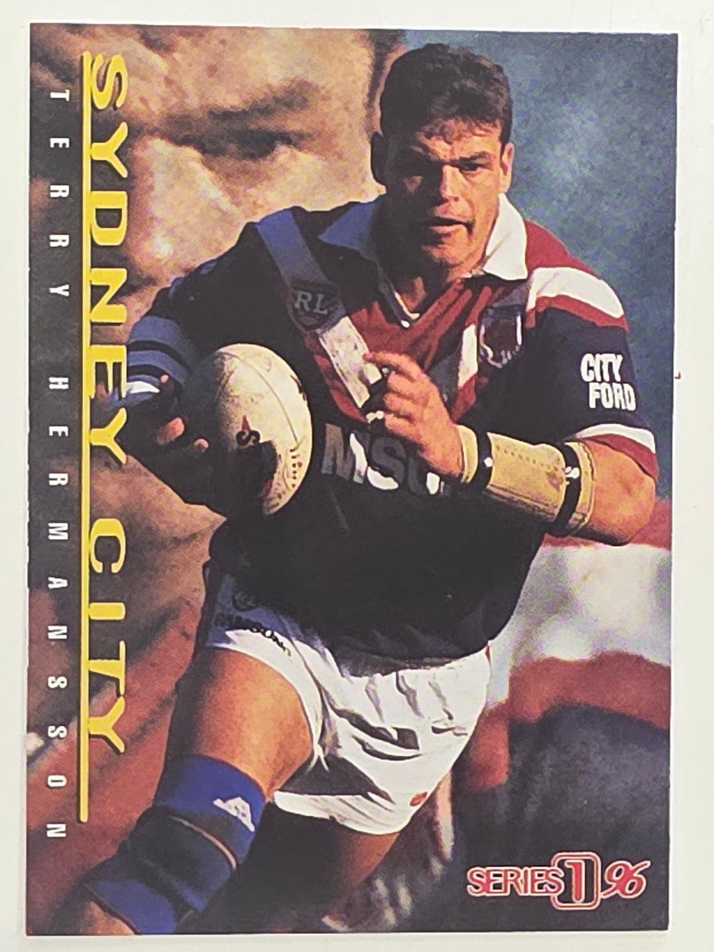 NRL 1996 Dynamic Series 1 Base Card #084 Terry Hermansson Eastern Suburbs Roosters